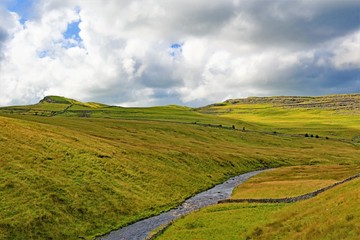 Clouds gathering over Ingleton, in the Yorkshire Dales, on Saturday, 17th August, 2019.