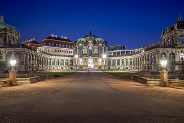 Fototapeta na wymiar Zwinger Palace, museum complex and most visited monument in Dresden, Germany