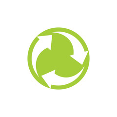 circle rotation negative space global logo vector