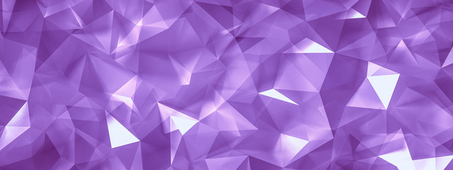 Naklejka premium Magenta background with crystals, triangles. 3d illustration, 3d rendering.