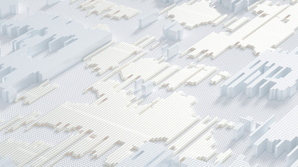 Abstract technology background. 3d illustration, 3d rendering.