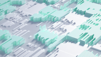 Abstract technology background. 3d illustration, 3d rendering.