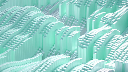 Obraz premium Abstract technology background. 3d illustration, 3d rendering.