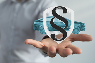 Protection of car. Business concept..