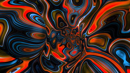 Bright, juicy abstraction background. 3d illustration, 3d rendering.
