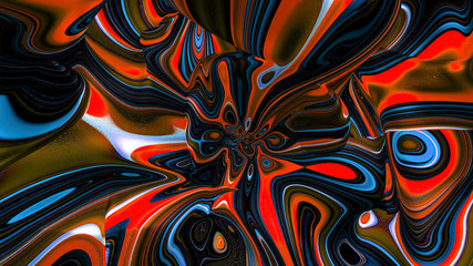 Bright, juicy abstraction background. 3d illustration, 3d rendering.