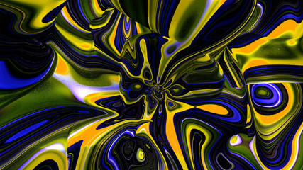 Bright, juicy abstraction background. 3d illustration, 3d rendering.