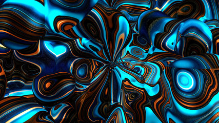 Bright, juicy abstraction background. 3d illustration, 3d rendering.