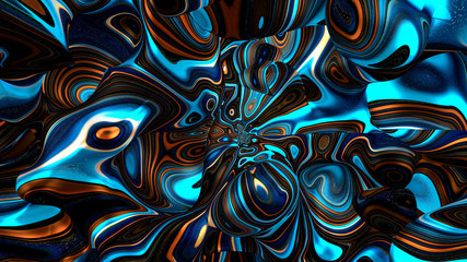 Bright, juicy abstraction background. 3d illustration, 3d rendering.