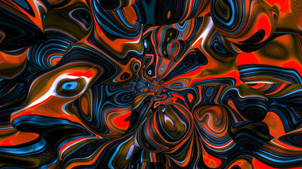 Bright, juicy abstraction background. 3d illustration, 3d rendering.