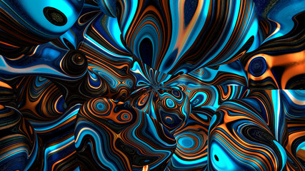 Bright, juicy abstraction background. 3d illustration, 3d rendering.
