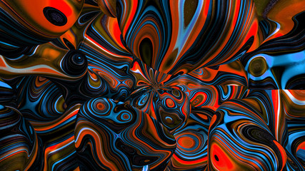 Bright, juicy abstraction background. 3d illustration, 3d rendering.