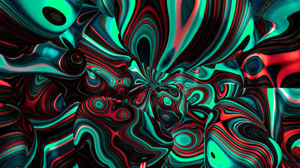 Bright, juicy abstraction background. 3d illustration, 3d rendering.