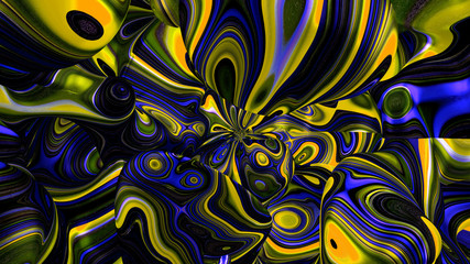 Bright, juicy abstraction background. 3d illustration, 3d rendering.