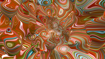 Bright, juicy abstraction background. 3d illustration, 3d rendering.