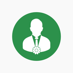 Account Security Icon. Colorful  Rounded style Button vector EPS.