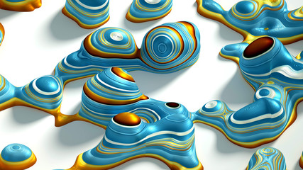 Obraz premium Bright, juicy abstraction background. 3d illustration, 3d rendering.
