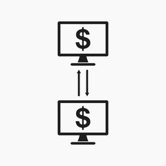 Online Transaction Icon.