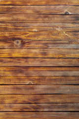 Naklejka premium Old pine wood background, top view.