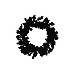 ink circle grunge vector. Space for text ready to use