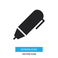Pen vector icon, simple sign for web site and mobile app.