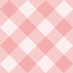 Seamless pink and white vector background - checkered pattern or grid texture for web design, desktop wallpaper or culinary blog website
