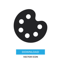 Paint palette vector icon, simple sign for web site and mobile app.