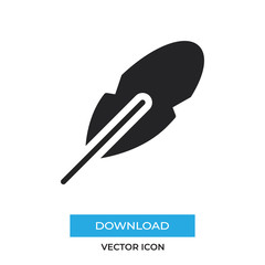 Feather vector icon, simple sign for web site and mobile app.