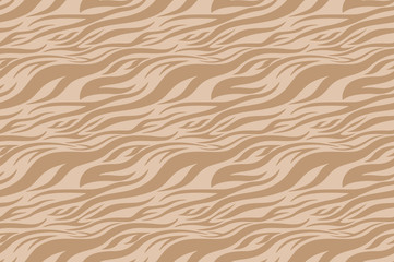 brown Zebra print. Stripes, animal skin, tiger stripes, abstract pattern, line background. Black and white vector monochrome seamles texture. eps 10 illustration