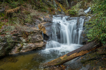 Small waterfall in the north Georgia mountains