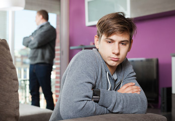 Silent resentment between father and teenager son