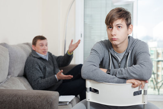 Silent resentment between father and teenager son