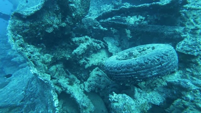 Shipwreck of The Thistlegorm under The Red Sea