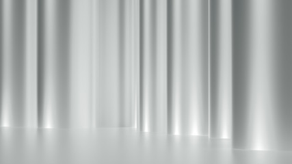 Luxury elegant curtain background. 3d illustration, 3d rendering.