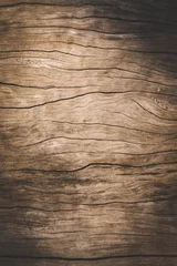 Foto op Aluminium Oude houtstructuur, vuile oppervlakte houten achtergrond, bruin hout donkere stijl © aboutnuylove