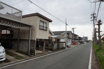 Japan suburbs residential houses street