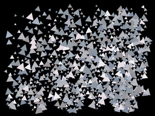 Abstract falling triangles for holidays.