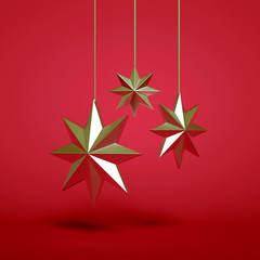 Obraz premium Holiday, christmas, gift, christmas tree background. 3d illustration, 3d rendering.