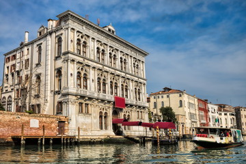 palazzo vendramin calergi am canal grande in venedig, italien