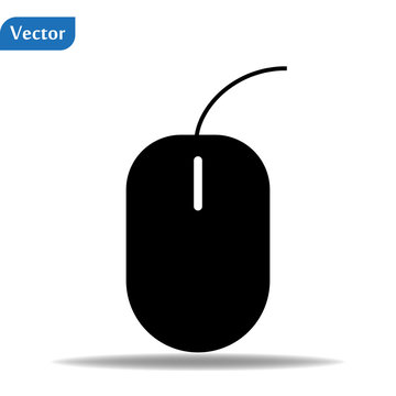 computer mause icon, flat design best vector icon