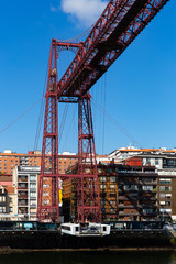 Fototapeta na wymiar Vizcaya Bridge with gondola