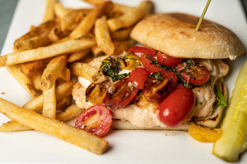 Delicious food at a restaurant