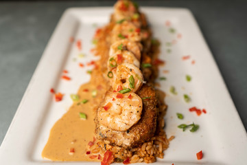 Delicious food at a restaurant