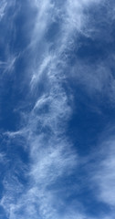 vertical panorama of sky