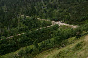 Cirque of Bialy Jar in the Krkonose/ Karkonosze/Giant MOuntains in Poland