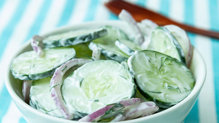 Creamy Cucumber Salad - 284920983