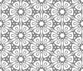 Abstract seamless pattern of many shapes. Vector kaleidoscope.
