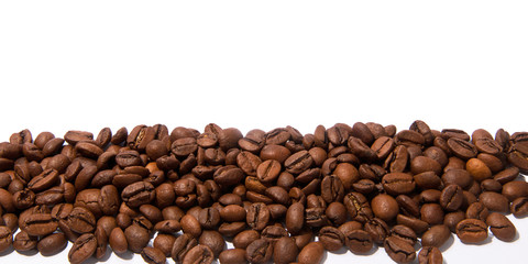 coffee beans isolated on white background