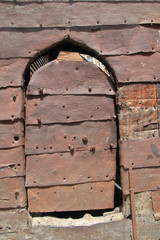 Wicket in the ancient gate seen in Istanbul.