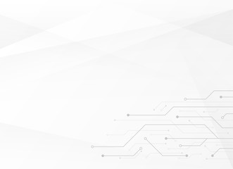 Abstract background with technology circuit board texture, vector illustration